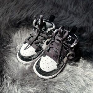 Jordan Kids Black and White Sneakers